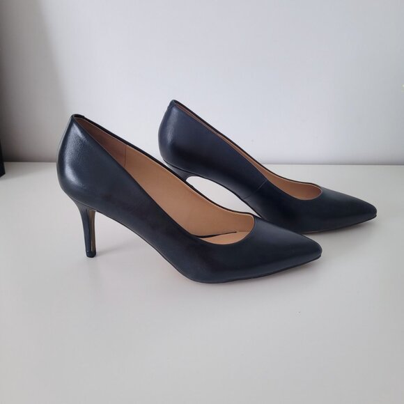 FRANCO SARTO BlackCasual Minimalist Office Heels Size 8 - Picture 3 of 6